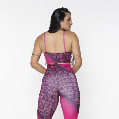 Cropped Sublimado Fitness Pink
