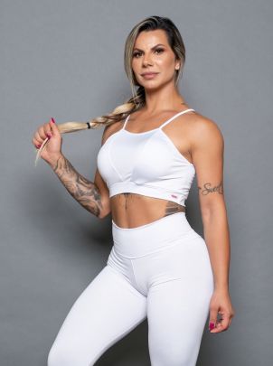 Cropped Liso Action Branco